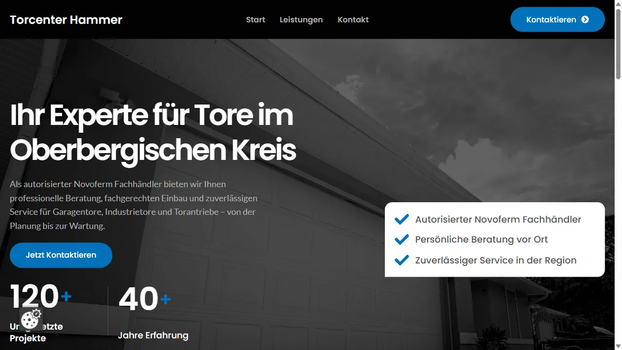 Screenshot der Website Torcenter Hammer
